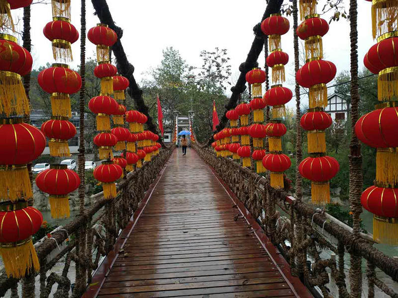 Cable Bridge in Huaqiao Village